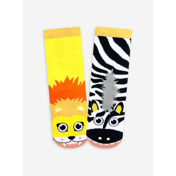 lion + zebra socks 1-3Y