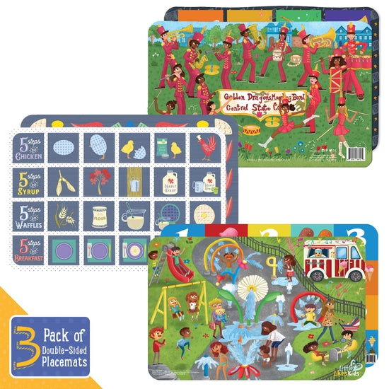 variety 3-pack toddler placemats