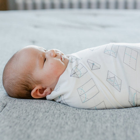 paper airplanes - swaddle blanket