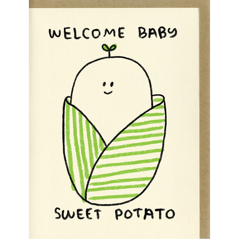 sweet potato baby - card