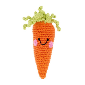 friendly carrot rattle