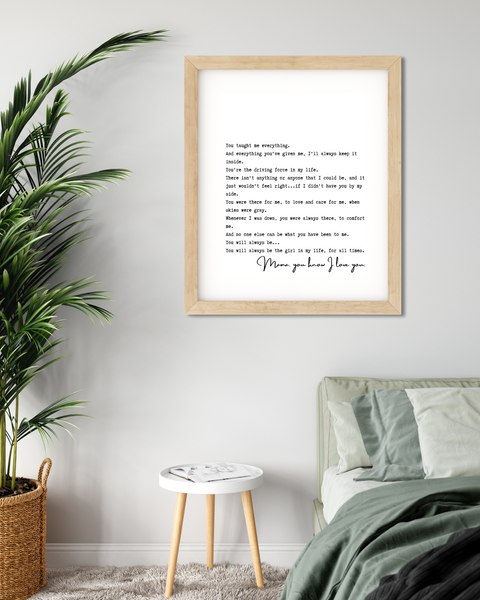 a song for mama - print