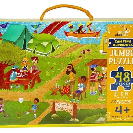 jumbo camping outdoors puzzle - 48 pc.