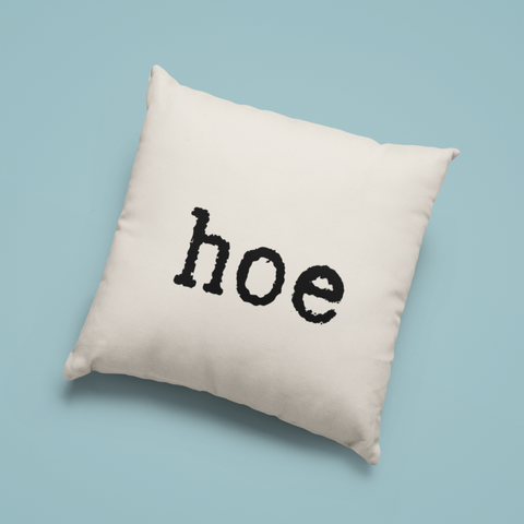 mix n' match throw pillow cover - hoe (typewriter)