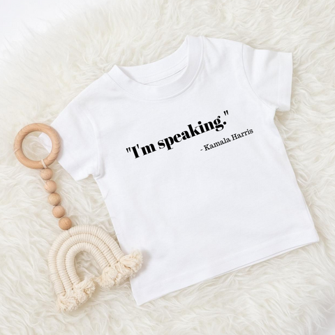 i'm speaking - kid's tee