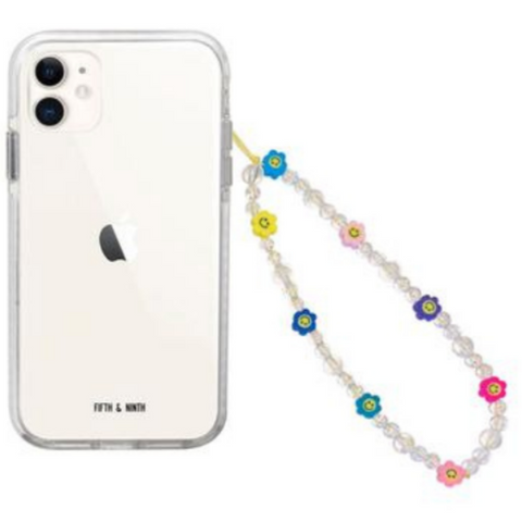 daisies beaded phone charm