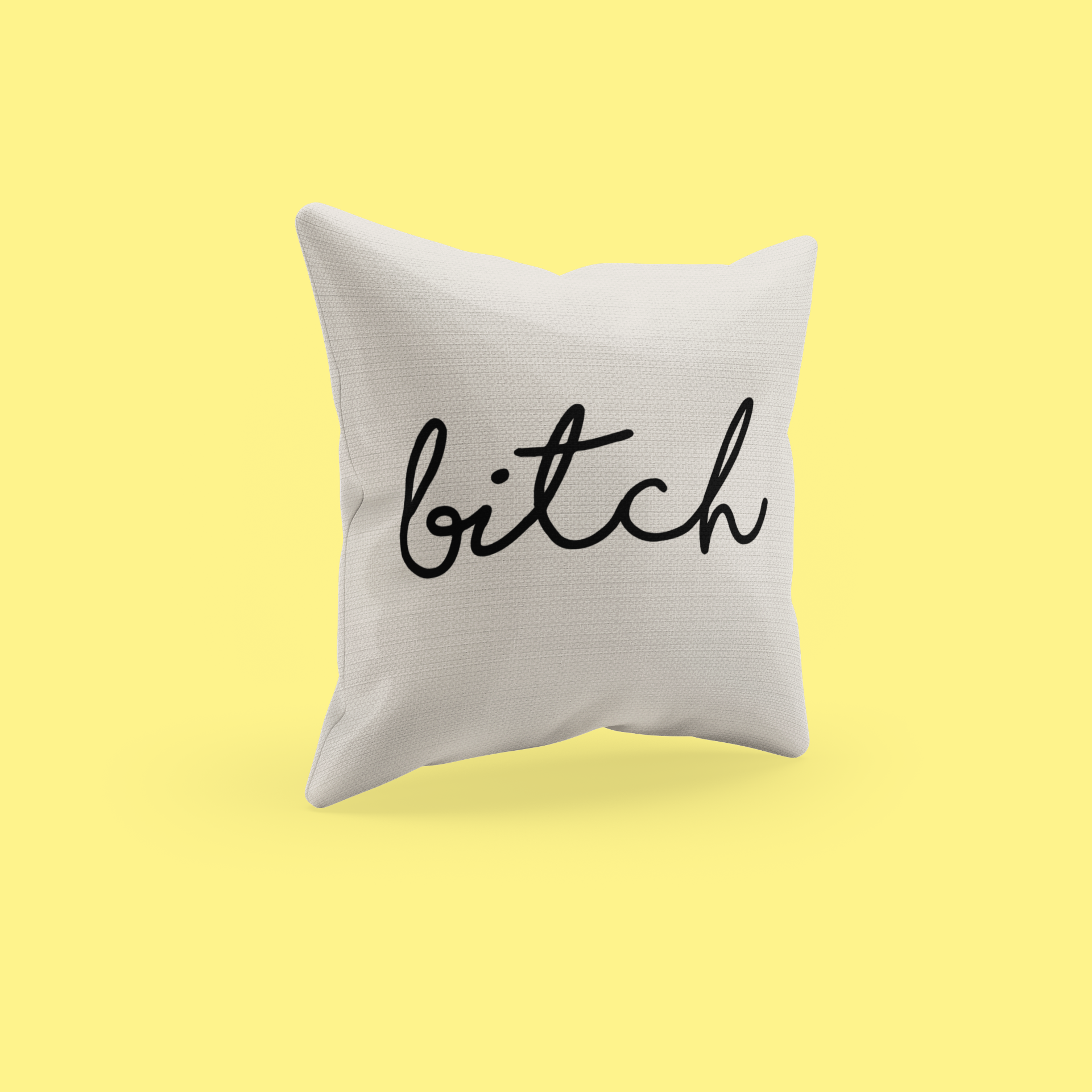 mix n' match throw pillow cover - bitch