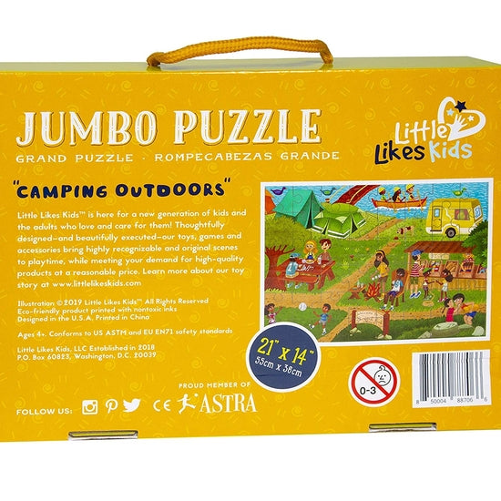 jumbo camping outdoors puzzle - 48 pc.