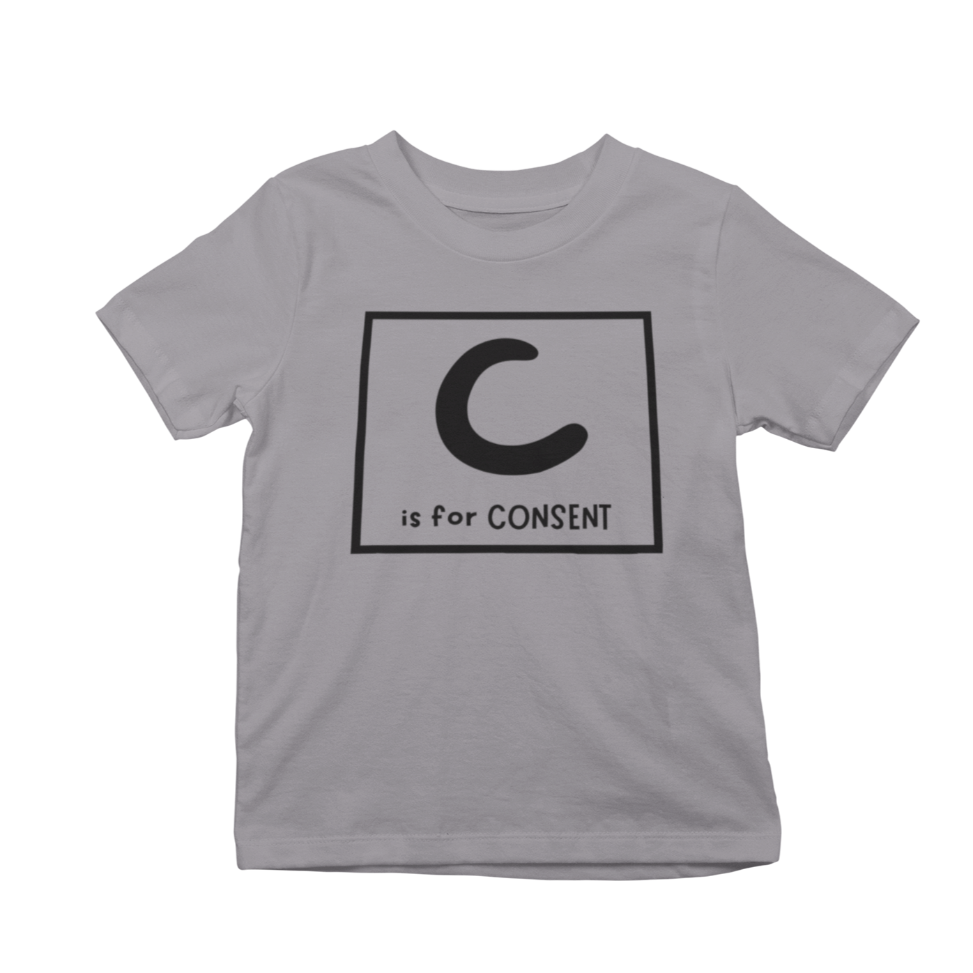 c is for consent - kid's tee