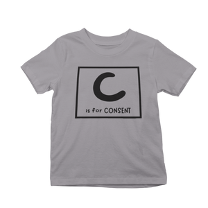 c is for consent - kid's tee