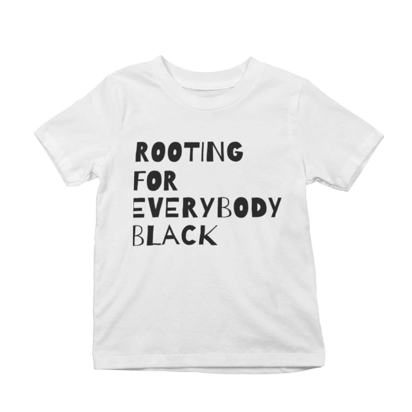 rooting for everybody black - kid's tee