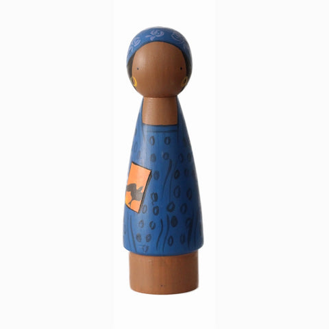 wooden maya angelou doll