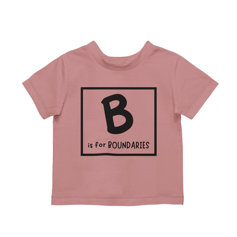 b is for boundaries - kid's tee